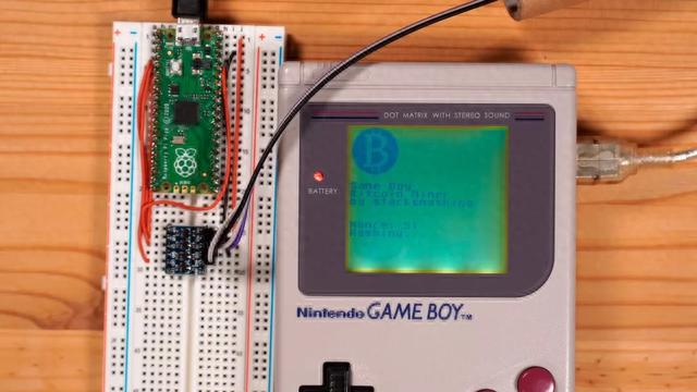 任天堂 Game Boy 掌机魔改，成功实现比特币挖矿